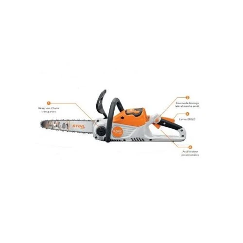 Tronconneuse à Batterie MSA 60.0 C-B Stihl + Batterie AK20 + Chargeur AL 101 - MA04 011 5806 1 Tronconneuse à Batterie MSA 60.0 C-B Stihl + Batterie AK20 + Chargeur AL 101 - MA04 011 5806